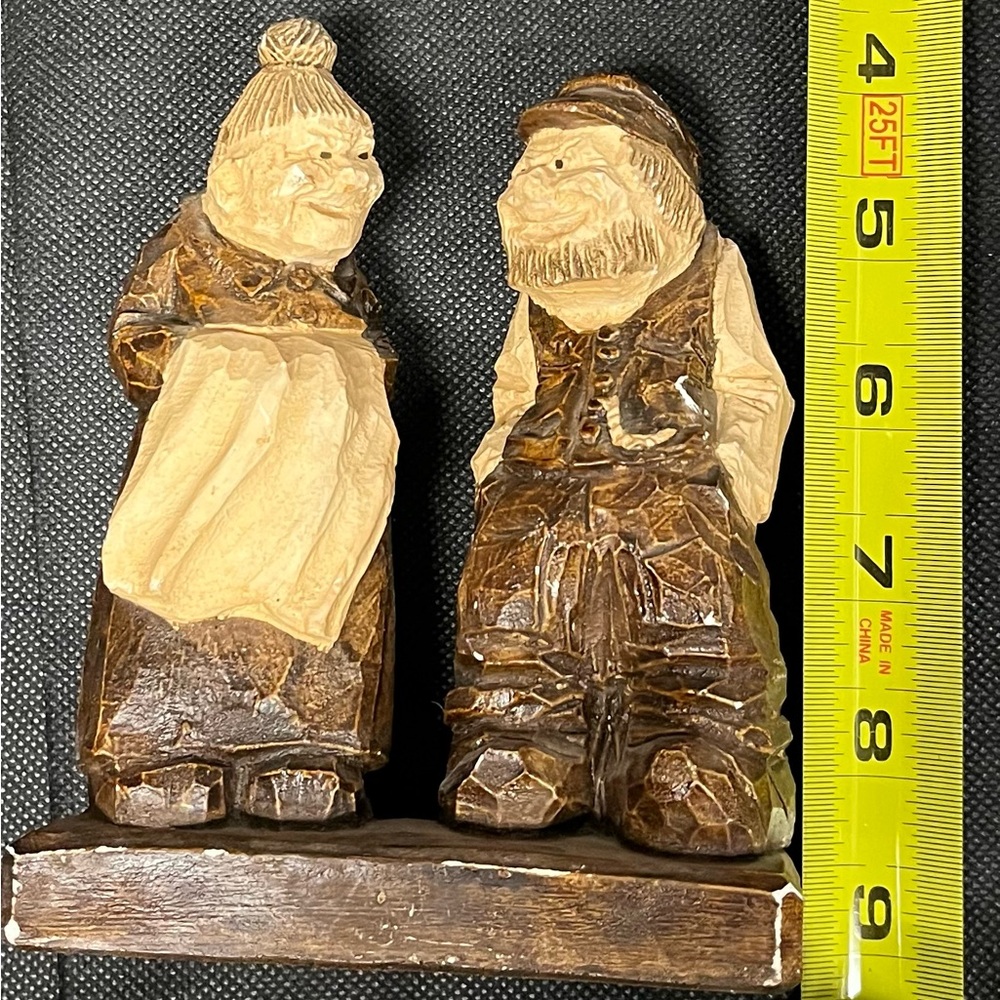 Ove Ovensen handcrafted plaster chalk ware couple Sculpture